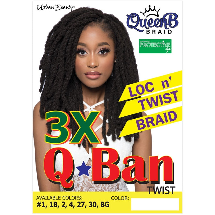 Synthetic Queen B 3X Q-Ban Twist Color #2